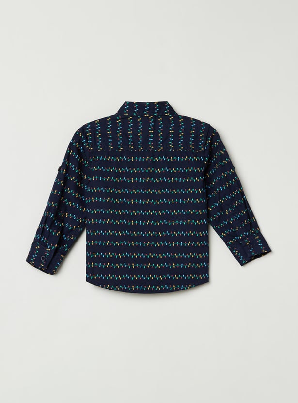 Boys Printed Casual Shirt
