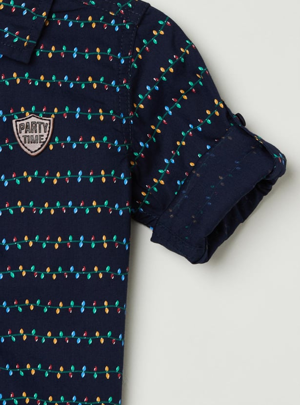 Boys Printed Casual Shirt