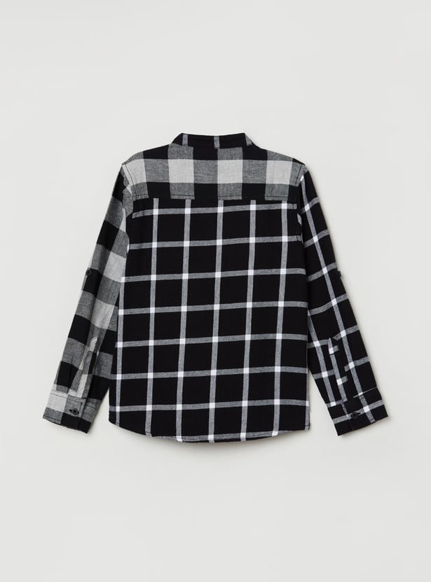 MAX Boys Checked Full Sleeves Casual Shirt