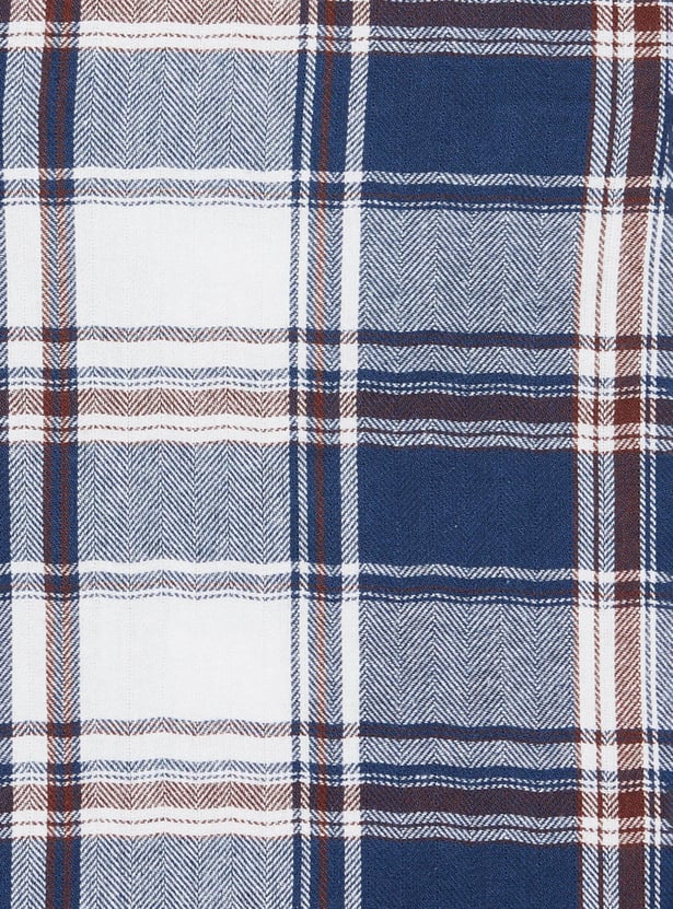 Boys Checked Full Sleeves Casual Shirt