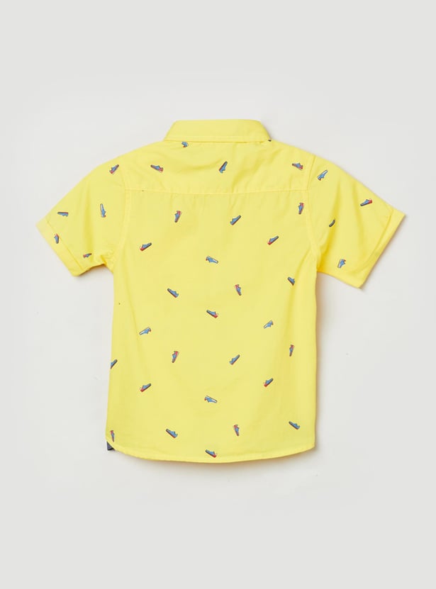 MAX Boys Printed Casual Shirt