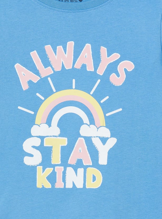 MAX Girls Printed Long Sleeves Casual T-shirt