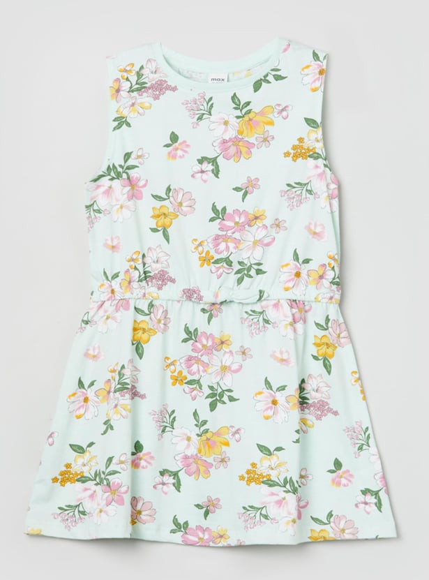 Girls Floral Printed Tunic