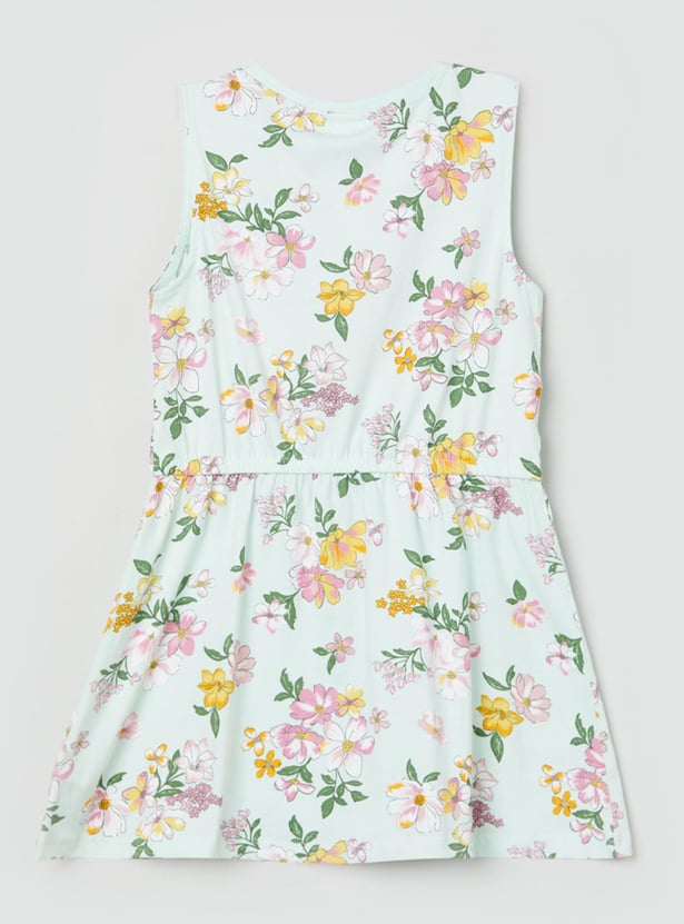 Girls Floral Printed Tunic