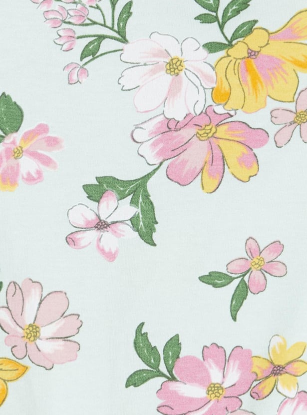 Girls Floral Printed Tunic