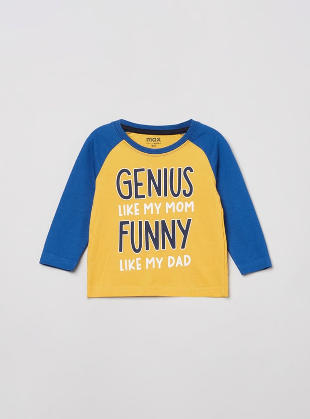 MAX Boys Printed Crew Neck T-shirt