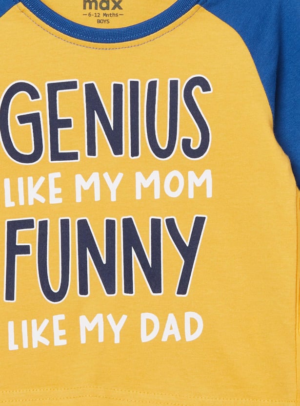MAX Boys Printed Crew Neck T-shirt