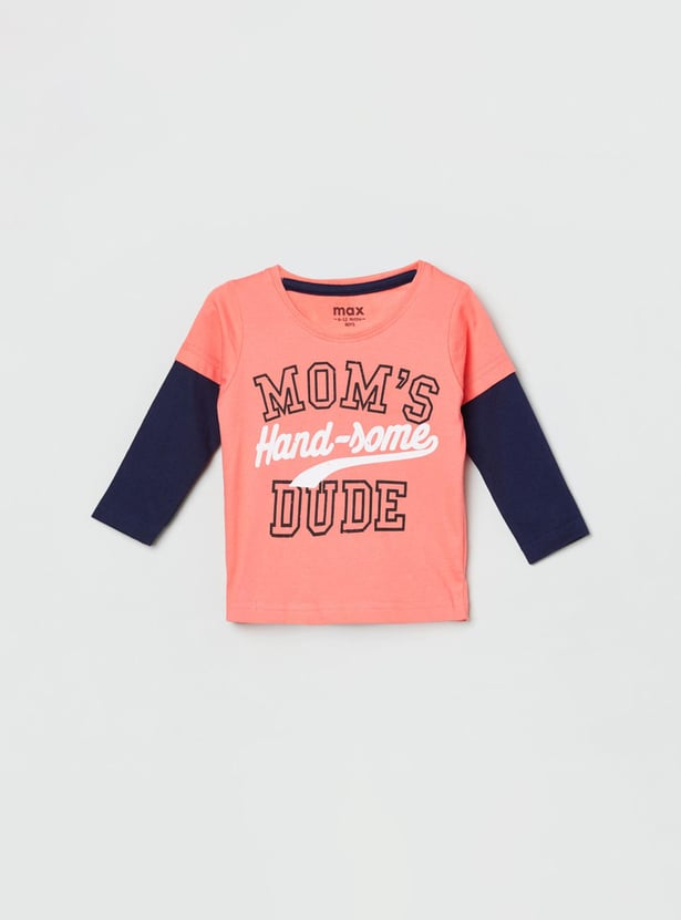 Boys Printed Crew Neck T-shirt