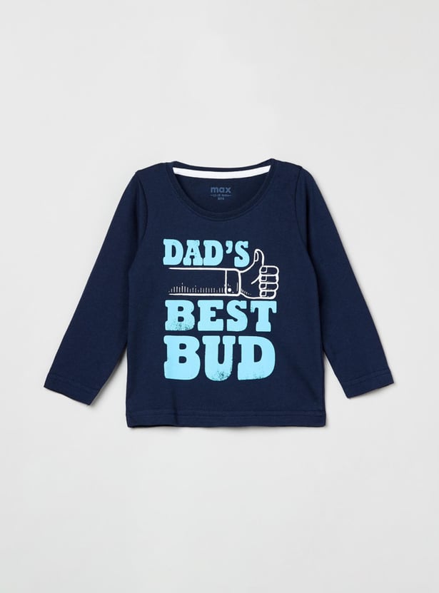 Boys Printed Crew Neck T-shirt
