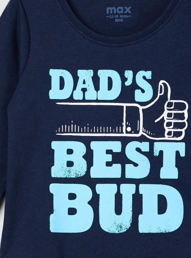 Boys Printed Crew Neck T-shirt