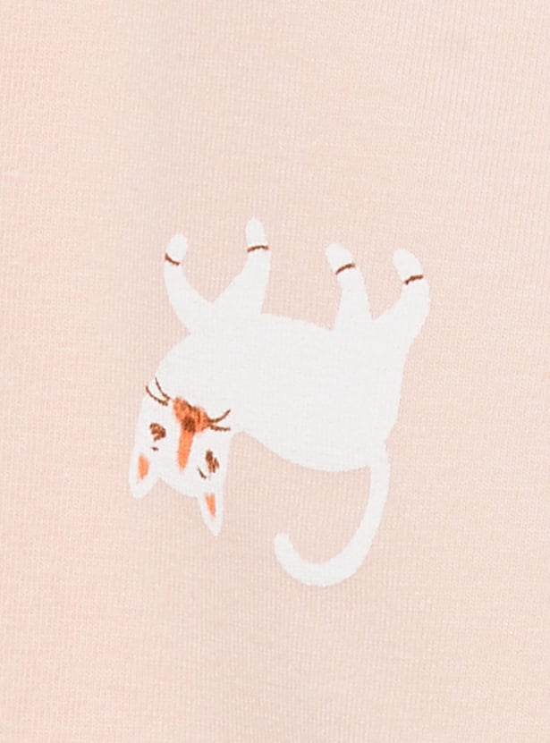 Girls Printed 3/4th Leggings