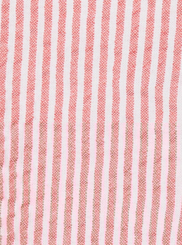 Girls Striped Round Neck A-Line Dress 