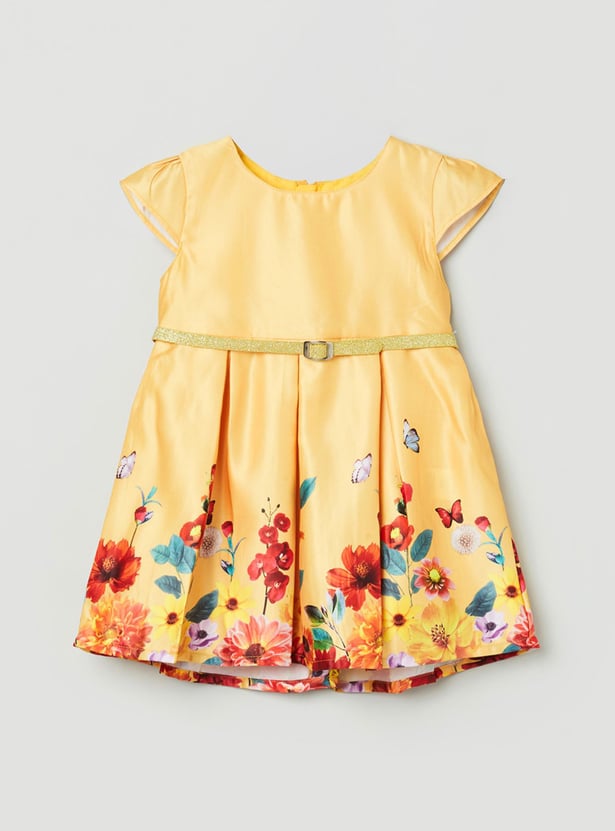 MAX Girls Printed A-Line Dress