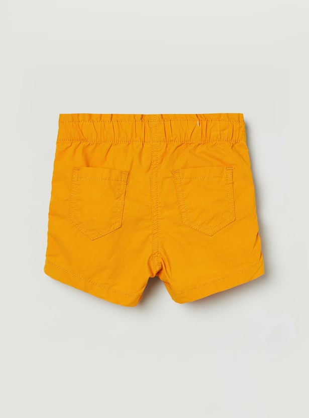 Girls Solid Woven Shorts 