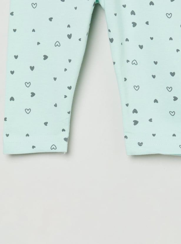 Girls Printed 3/4th Leggings