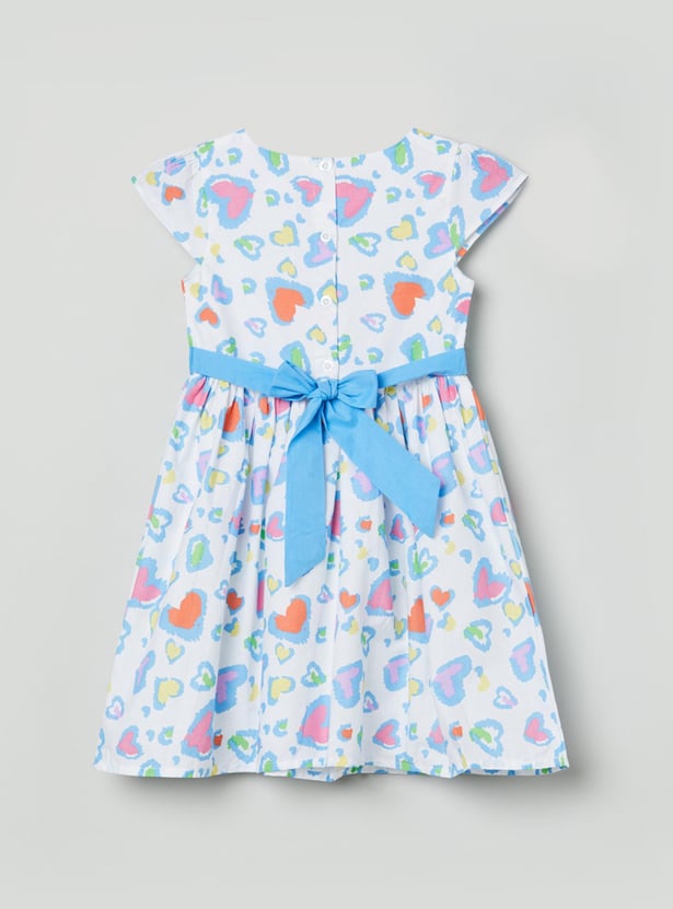 Girls Printed A-Line Dress