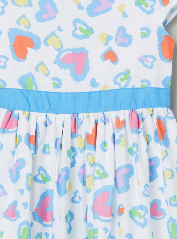 Girls Printed A-Line Dress