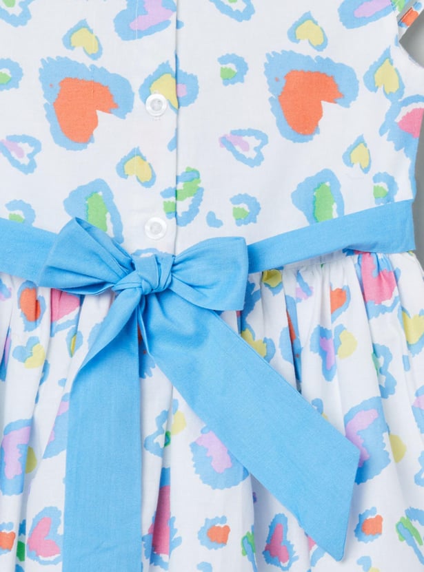 Girls Printed A-Line Dress