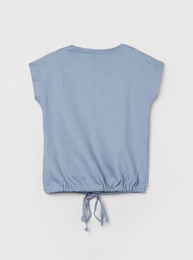 MAX Girls Printed Round Neck Top