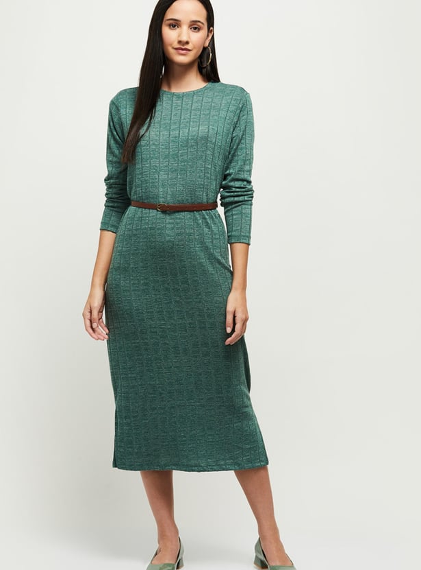Women Textured Sheath Dress - Main Image