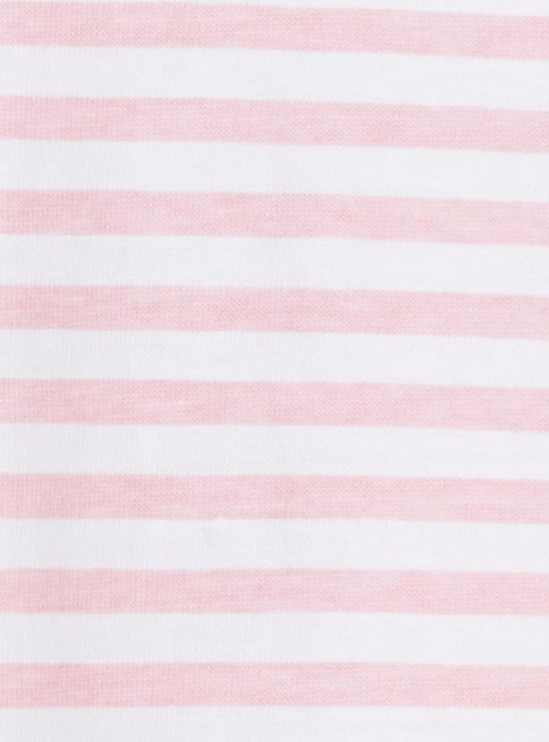 Girls Striped Full Sleeves Dress