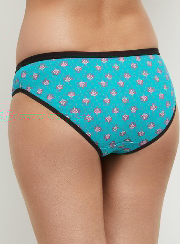 Printed Elasticated Bikini Panty - Pack of 3