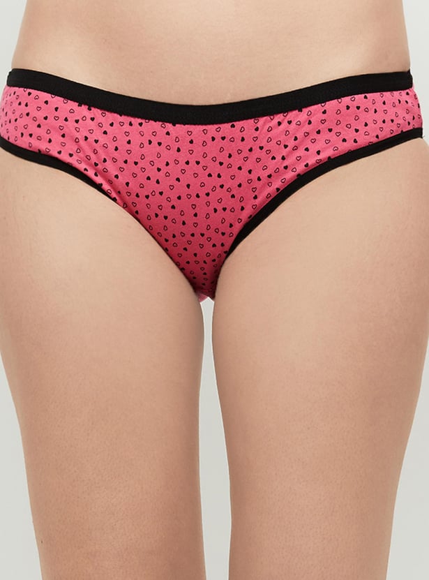Women Printed Bikini Panties - Pack of 3