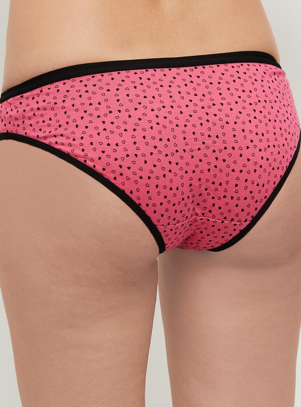 Women Printed Bikini Panties - Pack of 3