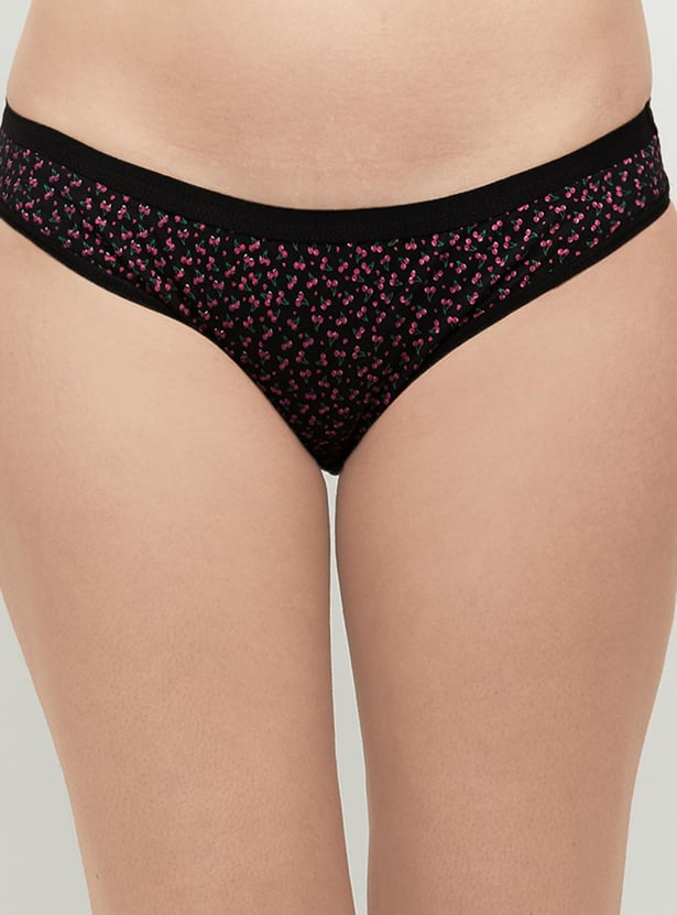 Women Printed Bikini Panties - Pack of 3
