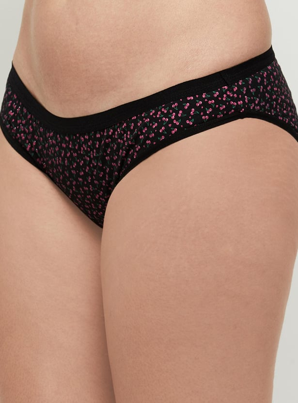 Women Printed Bikini Panties - Pack of 3