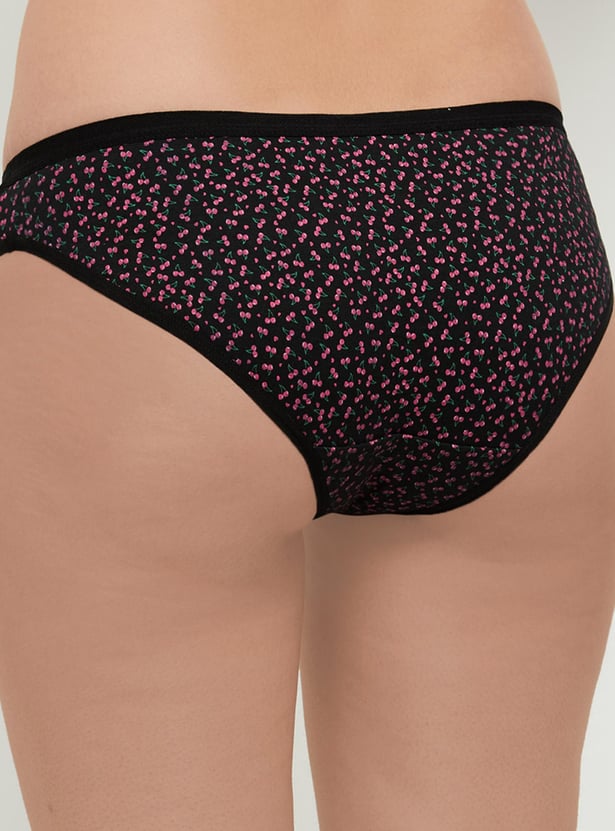 Women Printed Bikini Panties - Pack of 3
