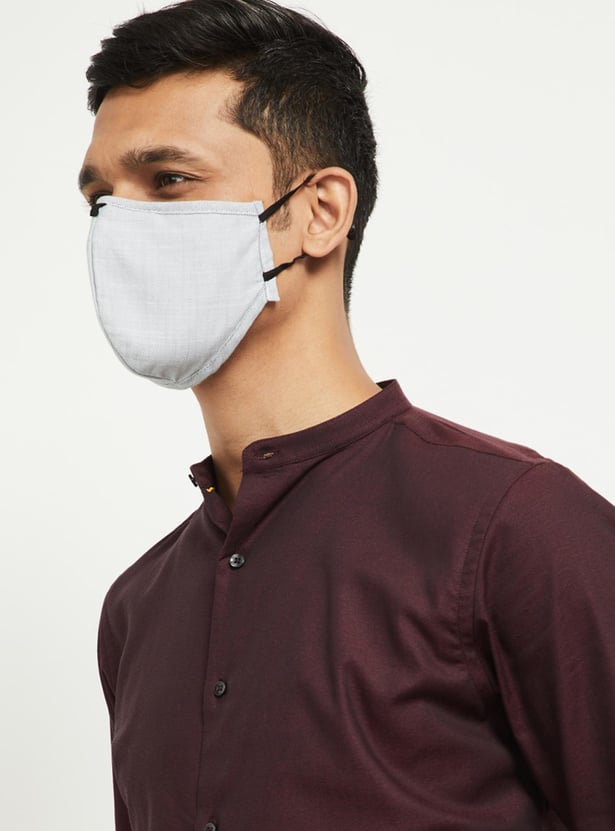 Men Textured Face Mask- Set of 3