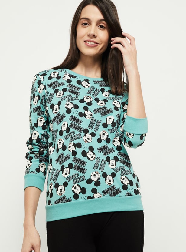 Women Printed Lounge Sweatshirt 