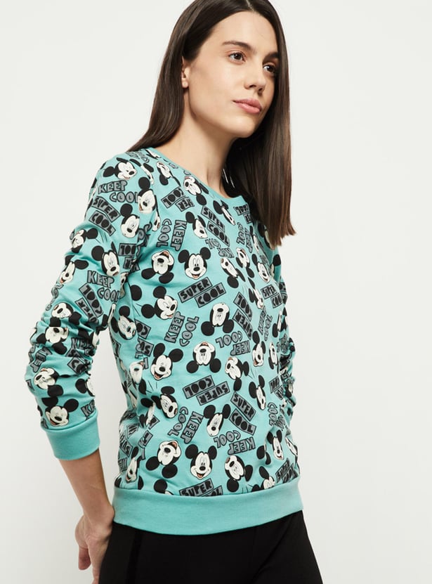 Women Printed Lounge Sweatshirt 