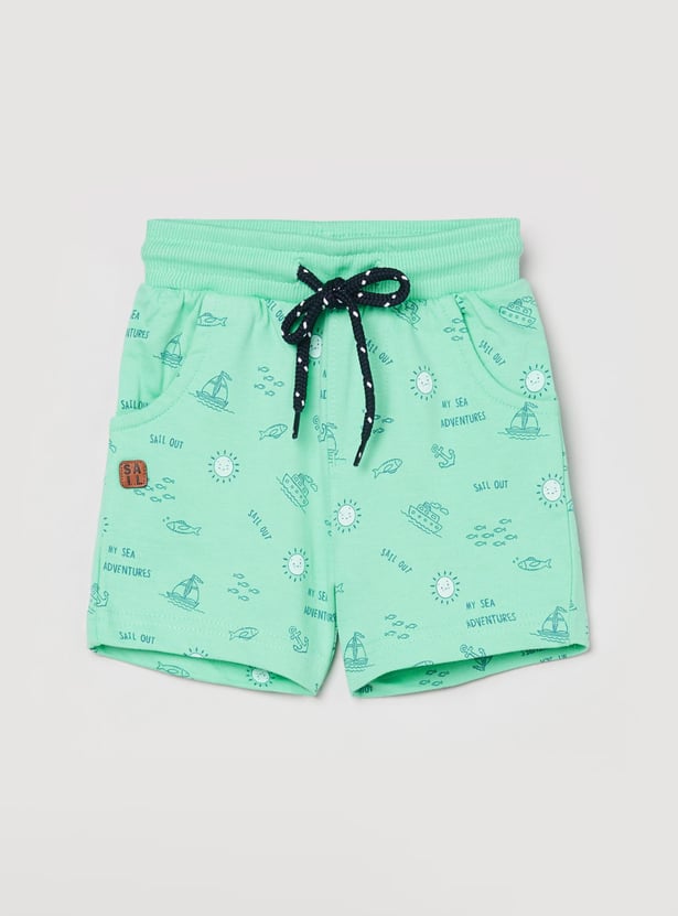 MAX Boys Printed Drawstring Waist Shorts