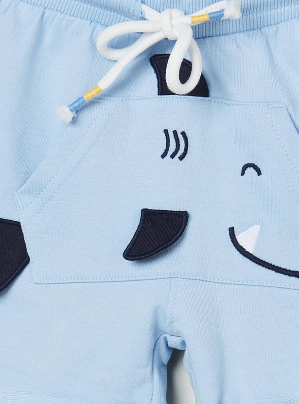 MAX Boys Embroidered Knit Shorts