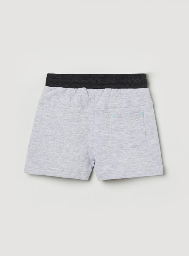 Boys Embroidered Elasticated Knitted Shorts