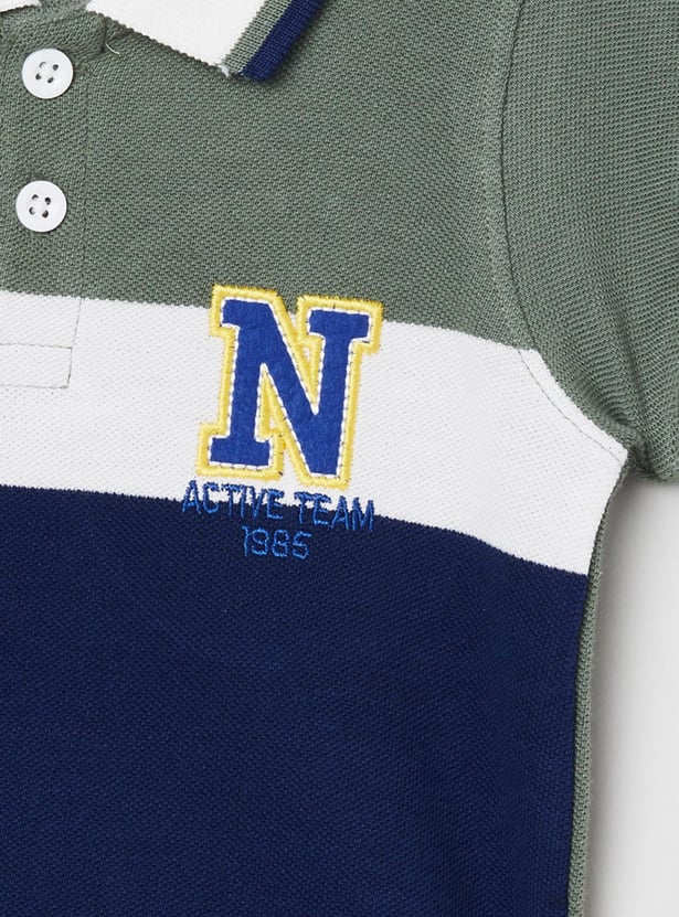 MAX Boys Colourblocked Polo T-shirt