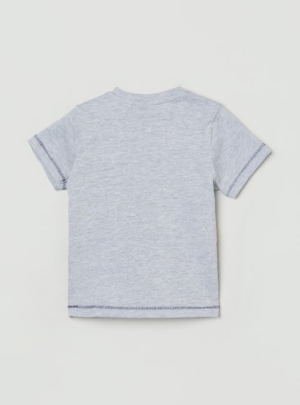Boys Printed Crew Neck T-shirt