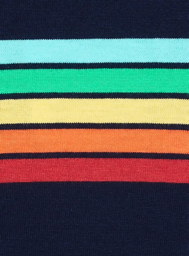 MAX Boys Striped Round Neck T-shirt
