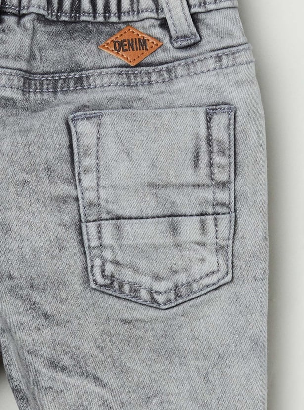 MAX Boys Printed Slim Fit Jeans