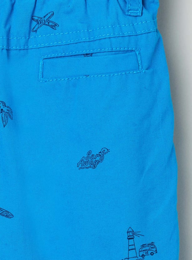 Boys Printed Woven Shorts 