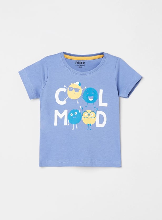 Boys Printed Crew Neck T-shirt