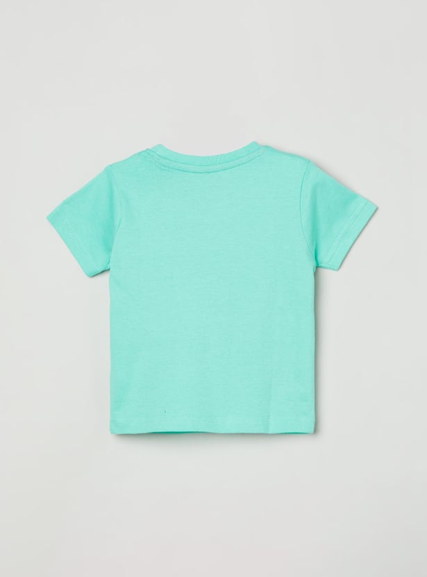 MAX Boys Printed Crew Neck T-shirt