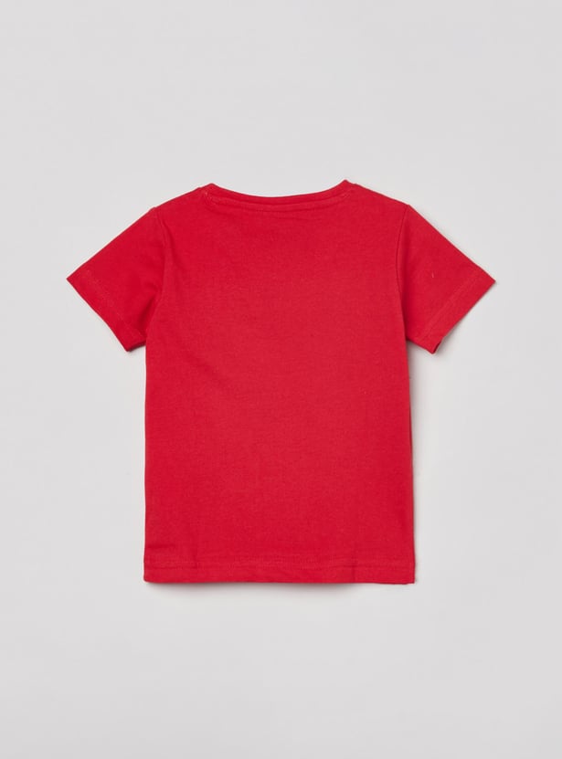 Boys Printed Crew Neck T-shirt