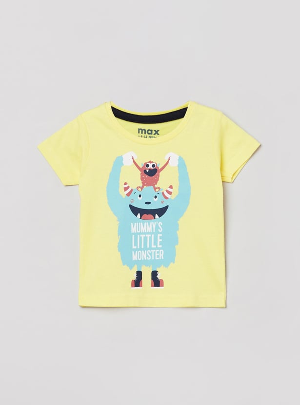 Boys Printed Crew Neck T-shirt