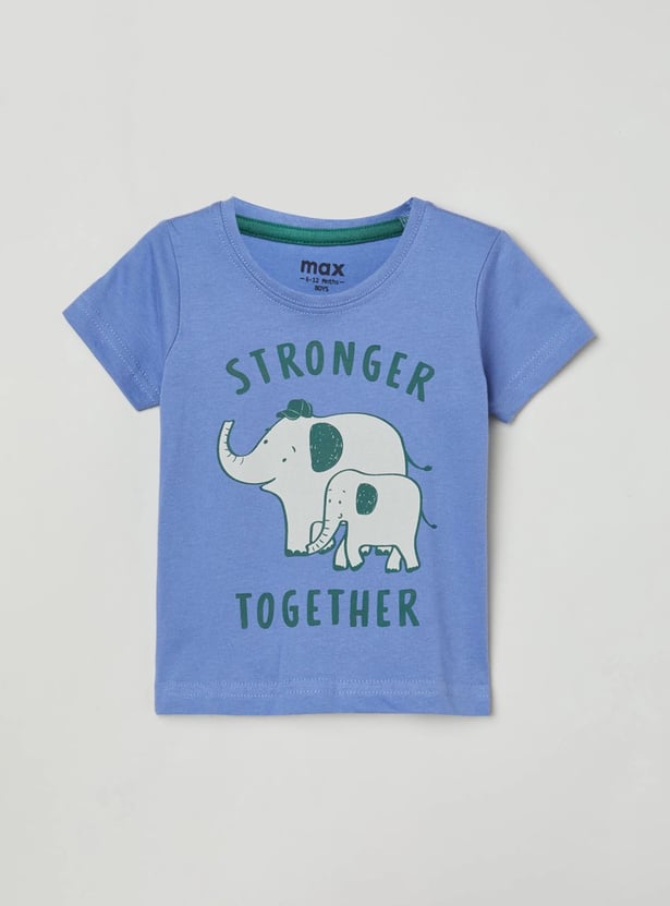 Boys Printed Crew Neck T-shirt