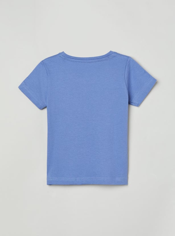 Boys Printed Crew Neck T-shirt