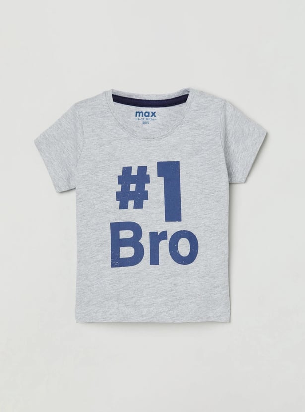 Boys Printed Crew Neck T-shirt