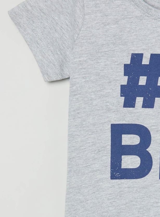 Boys Printed Crew Neck T-shirt